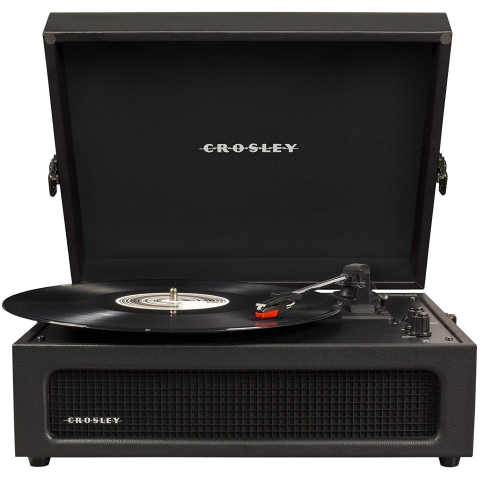 Placă turntable vintage Crosley pentru muzică, model portabil, cu sunet clar, design retro, perfect pentru colecție și divertisment acasă.