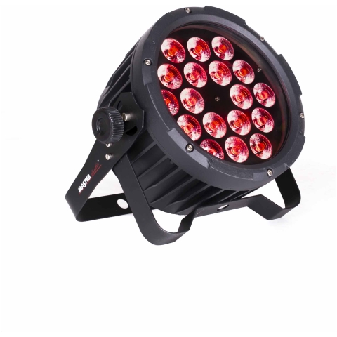 Proiector LED pentru iluminat profesional, ideal pentru evenimente și scenotehnică, cu putere mare și lumină roșie intensă, durabil și eficient energetic.