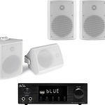 Difuzoare profesionale de înaltă fidelitate și amplificator stereo pentru sisteme audio de calitate superioară. Soluții complete pentru audio performante și durabile.