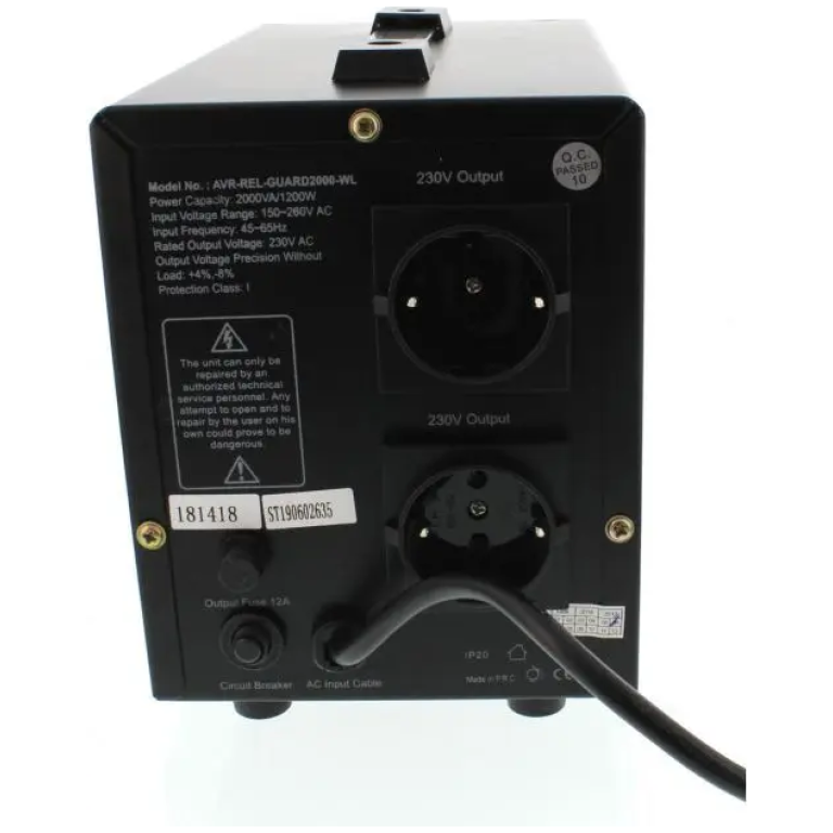 Stabilizator tensiune 2000VA Well Guard 2000-1200W_02