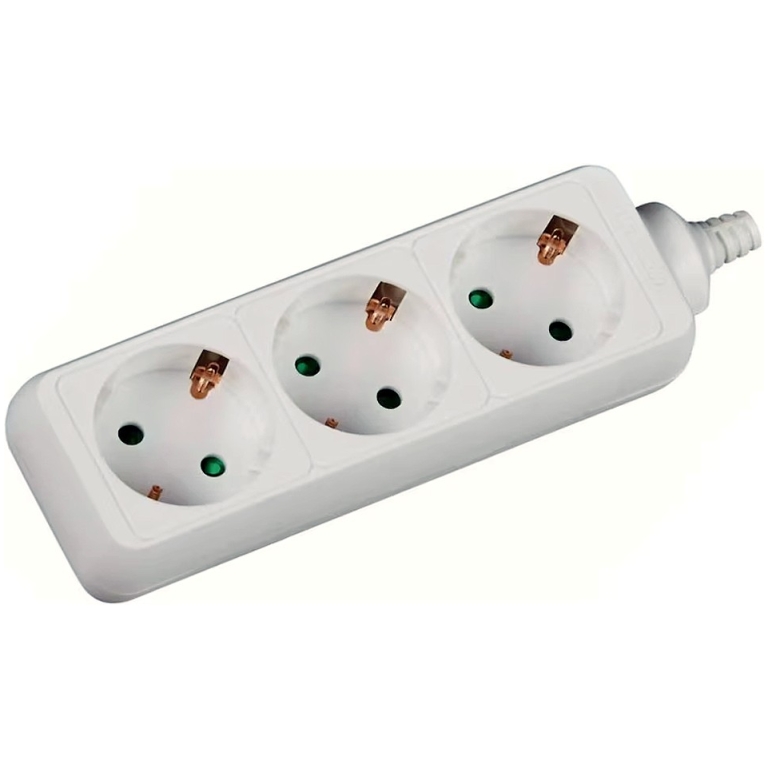 Prelungitor electric cu 3 prize, sigur și fiabil, ideal pentru uz casnic și birouri, cu protecție împotriva suprasarcinii și cablu rezistent, de înaltă calitate.