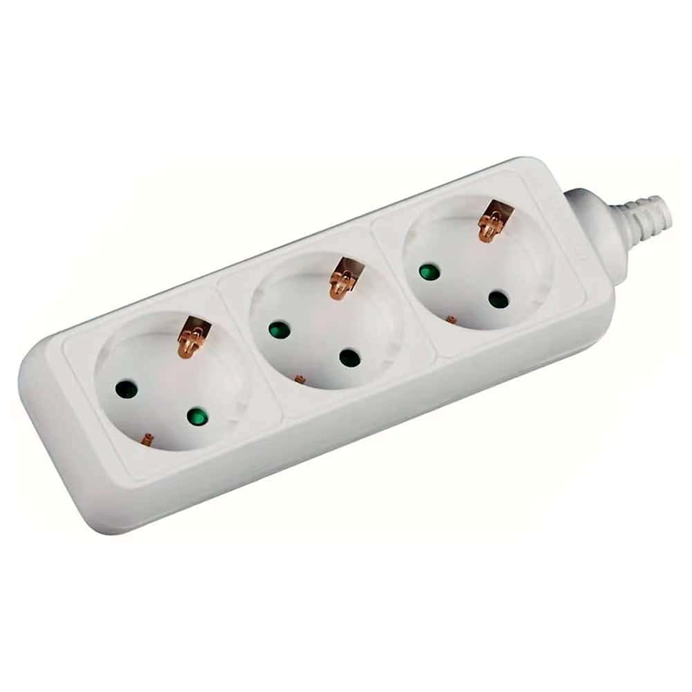 Prelungitor electric cu 3 prize, sigur și fiabil, ideal pentru uz casnic și birouri, cu protecție împotriva suprasarcinii și cablu rezistent, de înaltă calitate.