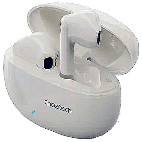 Casque wireless blanc Chotech cu carcasă de încărcare, tehnologie Bluetooth, audio clar, confort pentru sport și călătorii, accesoriu audio de înaltă calitate, perfect pentru exerciții fizice și utilizare zilnică.