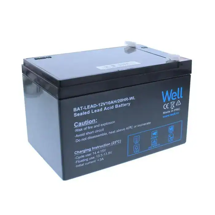 Acumulator 12V 10AH plumb acid Well, terminal T1_02, baterie fara intretinere