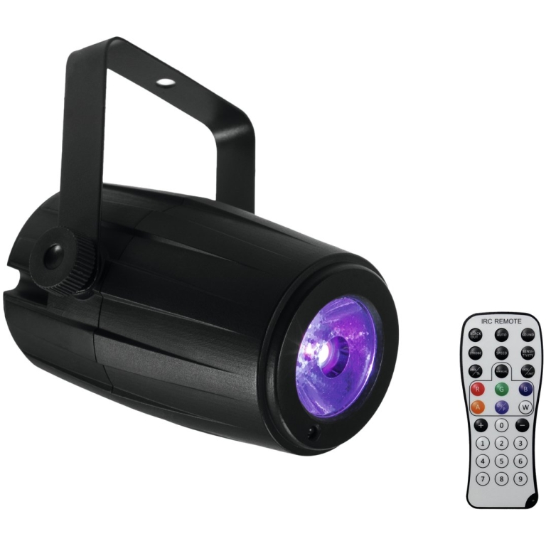 Proiector LED glob oglinzi Eurolite LED PST-5 QCL Spot BK