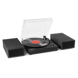 VîRare turntable cu boxe, pentru audiofili, transfer muzică de înaltă fidelitate, accesorii pentru DJ și colecții de vinil, echipamente audio premium pentru iubitorii de muzică.