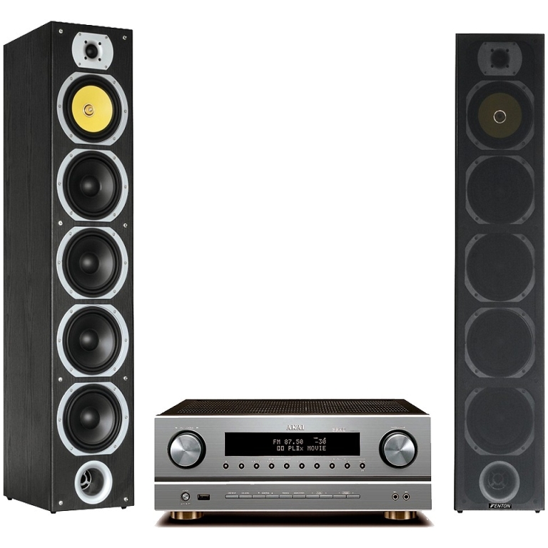 Sistem audio hi-fi AKAI AS005RA-750BT -Fenton SHFT57B, bluetooth, USB, FM