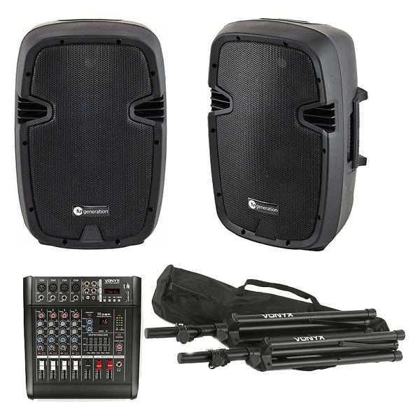 Sistem audio Presenter 2, mixer amplificat AM5A, Bluetooth, USB, 2x100W