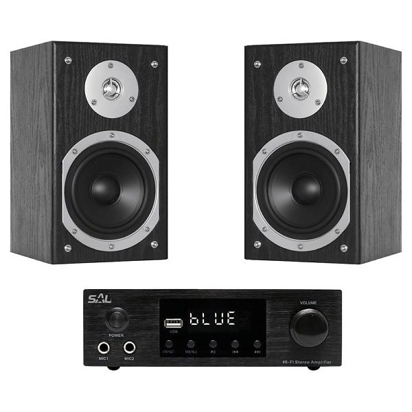 Sistem boxe hi-fi Fenton SHFB55B + Receiver SAL BTA250, bluetooth, USB, FM