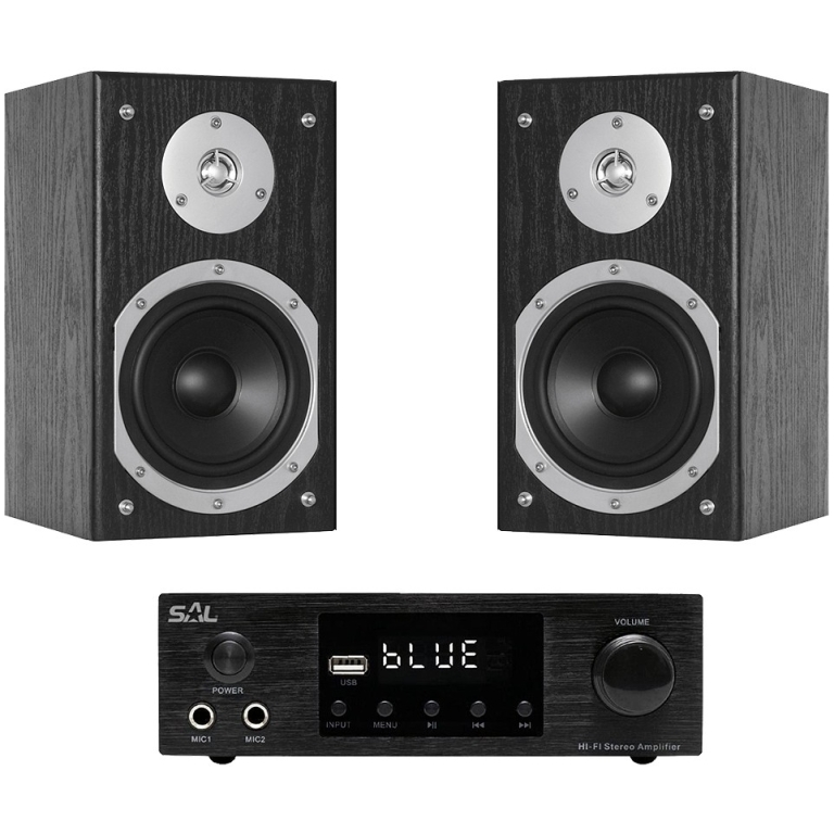 Sistem boxe hi-fi Fenton SHFB55B + Receiver SAL BTA250, bluetooth, USB, FM