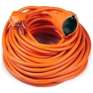 Cablu de prelungire electric pentru utilizare profesională și industrială, portocaliu, rezistent și sigur pentru diverse aplicații.
