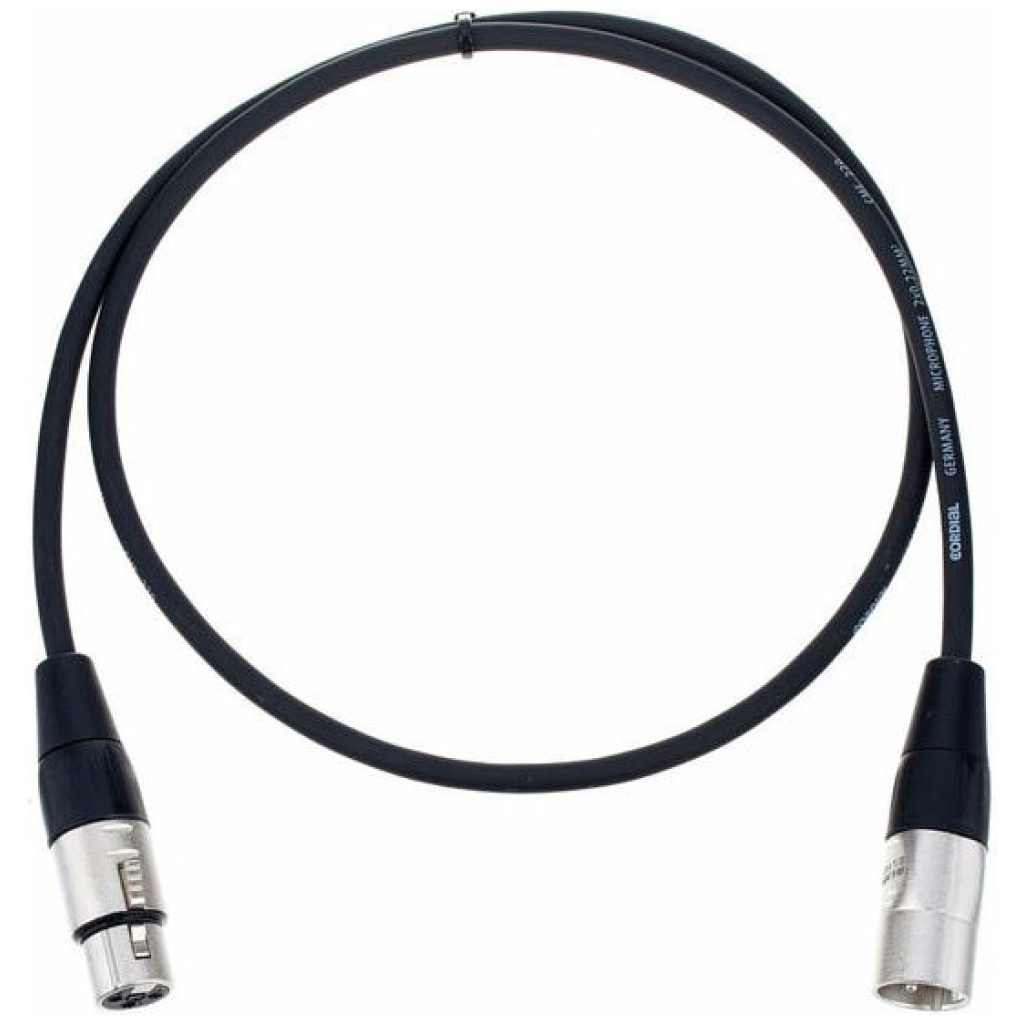 Cablu Microfon Cordial CFM 1.0 FM BK, 1m