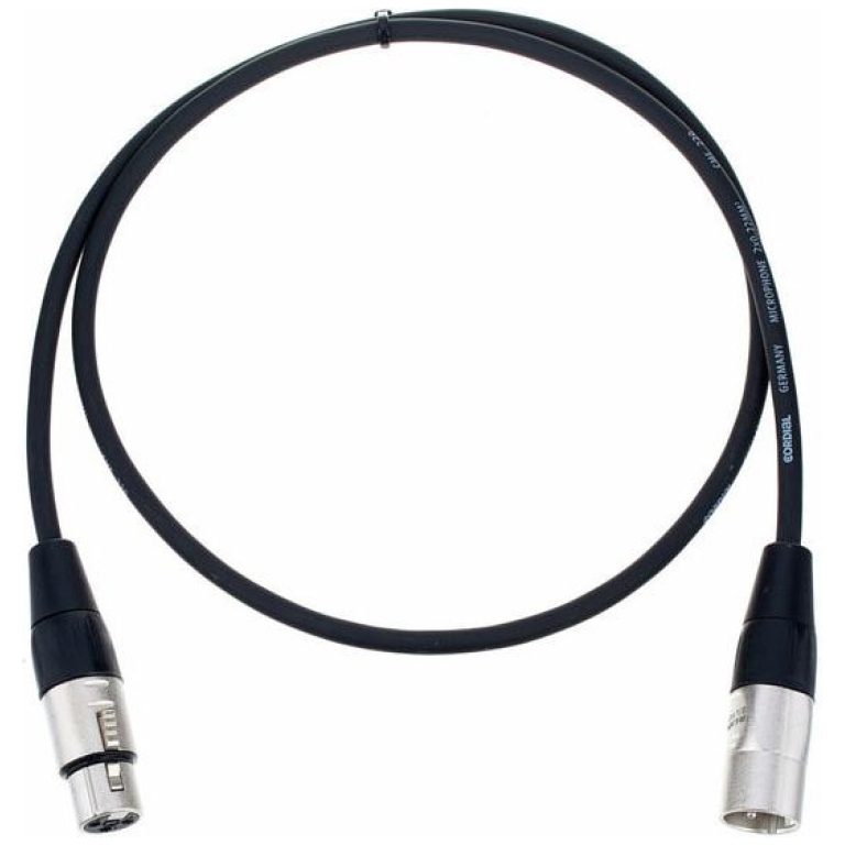 Cablu Microfon Cordial CFM 1.0 FM BK, 1m