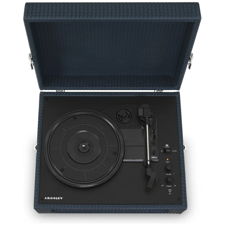 Crosley Voyager CR8017B-NY4 NAVY, pick-up cu Bluetooth_02
