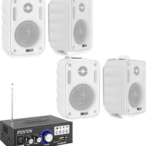 Mini sistem audio Fenton AV360BT, 4 boxe, Bluetooth, USB, FM, SD