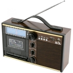 Radiocasetofon portabil SAL RRT 11B, retro, MP3, 11 benzi