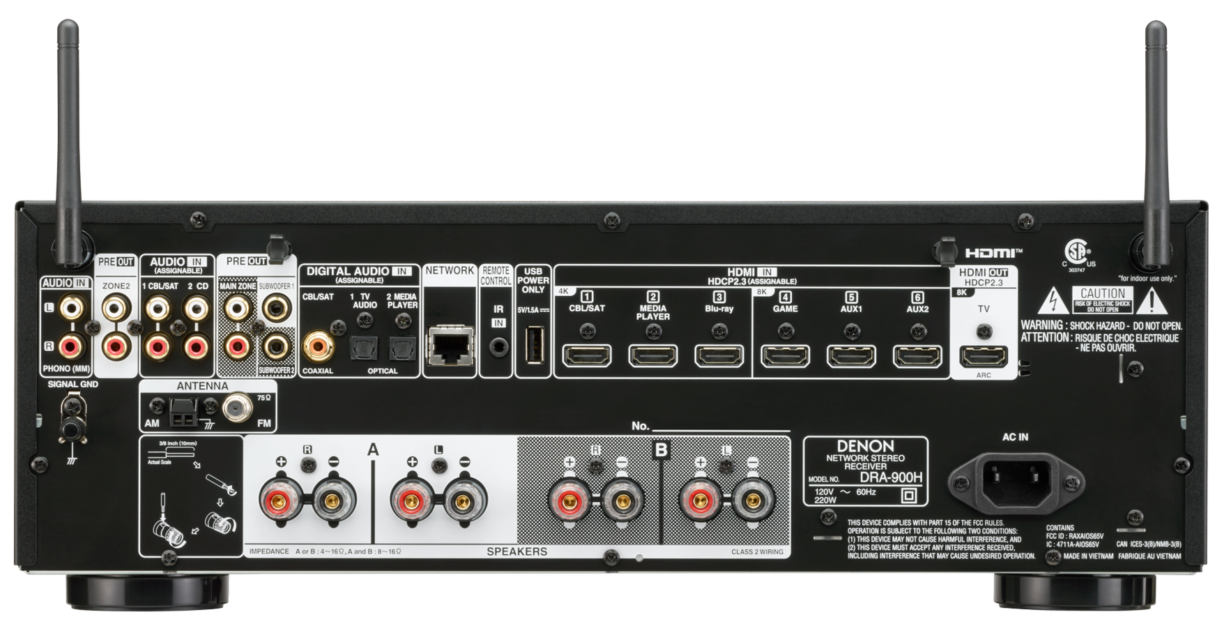 Sistem audio High End Tonsil Altus 300 New + Denon DRA 900H_02, vedere amplificator spate