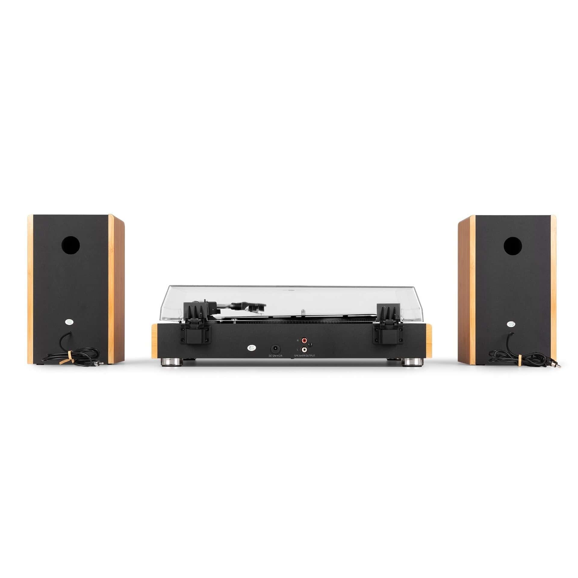 Pick-up Bluetooth cu boxe Audizio RP335B, 80W, bamboo_01