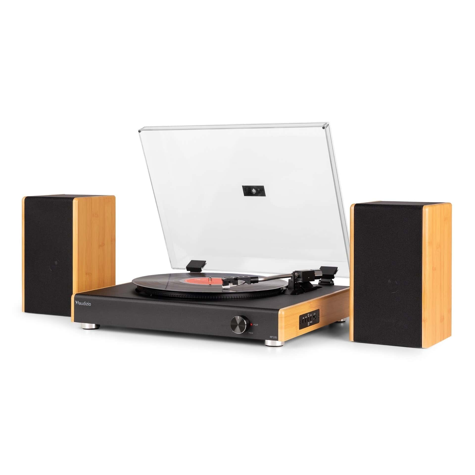 Pick-up Bluetooth cu boxe Audizio RP335B, 80W, bamboo_03