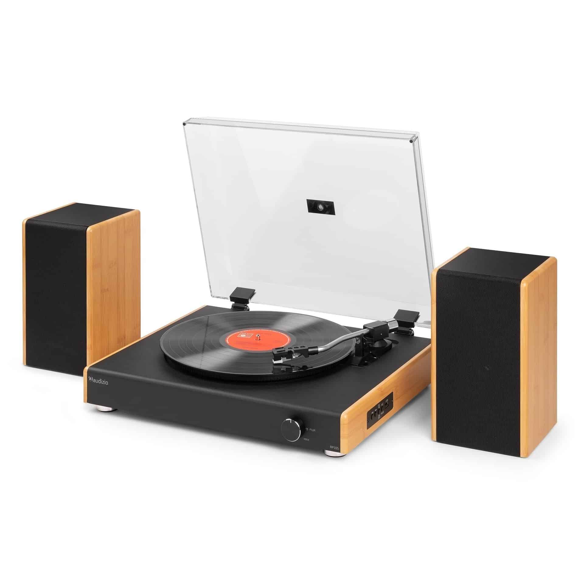 Pick-up Bluetooth cu boxe Audizio RP335B, 80W, bamboo_04