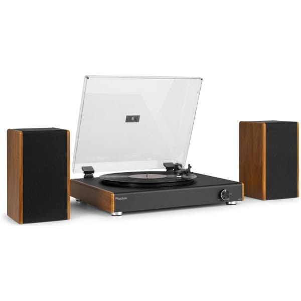 Pick-up cu boxe Audizio RP335, Bluetooth, maro