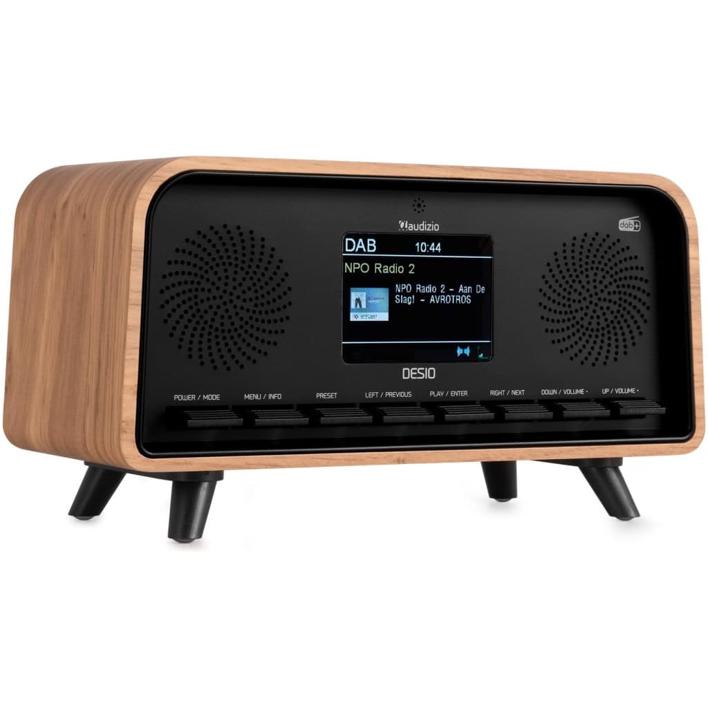 Radio FM DAB+ Audizio DESIO, 30W, Bluetooth, USB, maro deschis