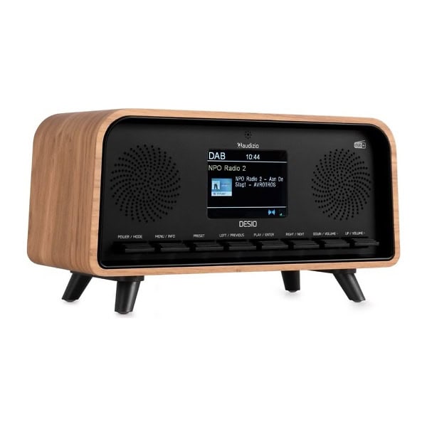 Radio FM DAB+ Audizio DESIO, 30W, Bluetooth, USB, maro deschis