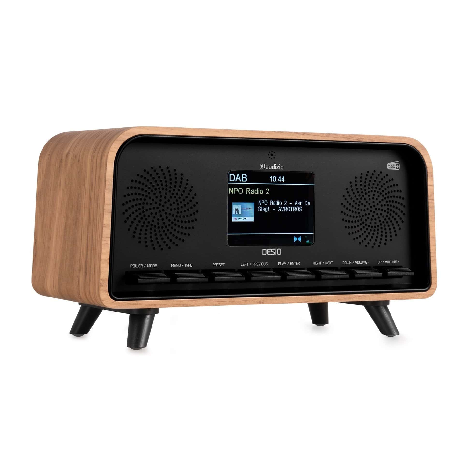 Radio FM DAB+ Audizio DESIO, 30W, Bluetooth, USB, maro deschis