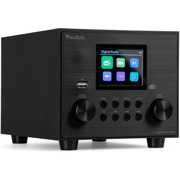 Radio FM DAB+ Audizio VIESTE cu subwoofer, 60W, Bluetooth, USB, negru