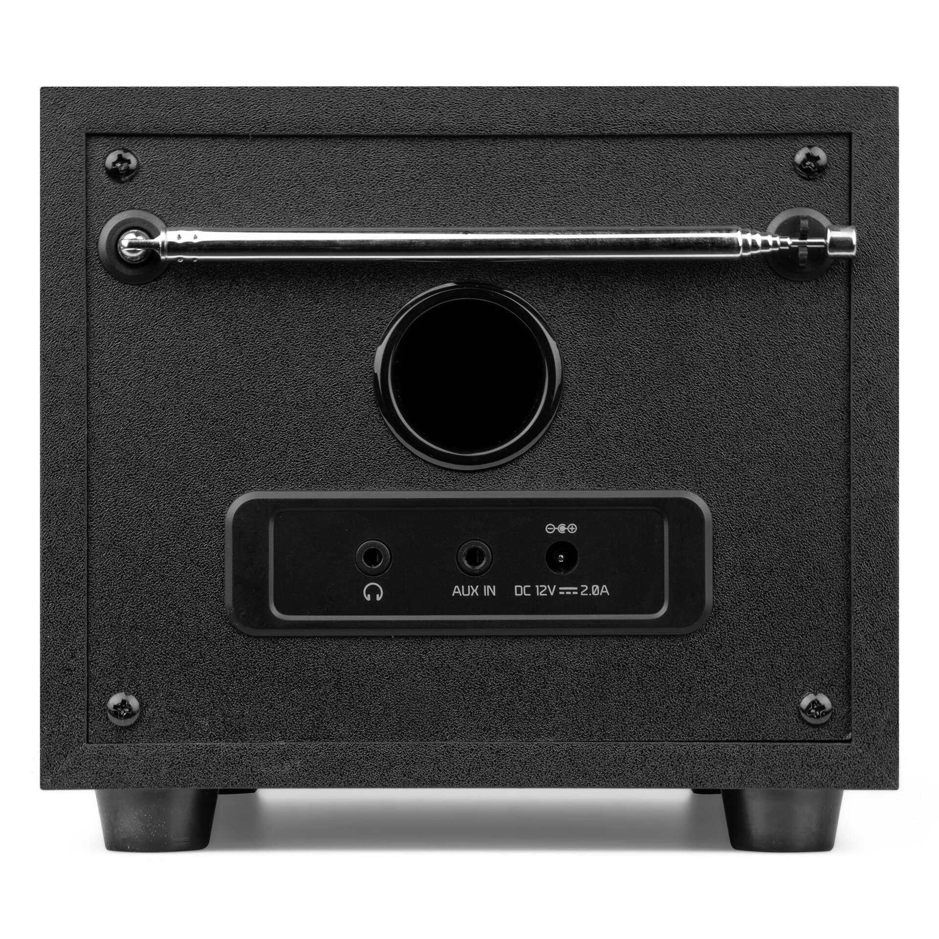 Radio FM DAB+ Audizio VIESTE cu subwoofer, 60W, Bluetooth, USB, negru_05, vedere spate