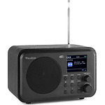 Radio FM cu accumulator Audizio MILAN, DAB+, 30W, Bluetooth, negru