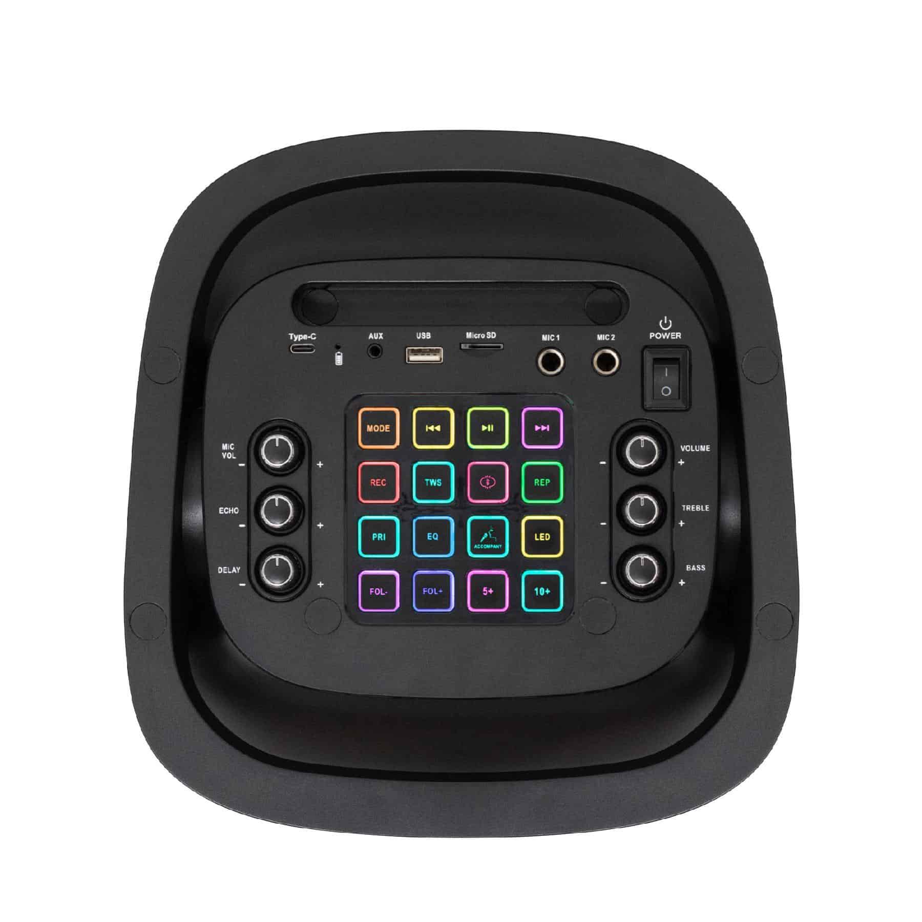 Boxa party SAL PAR2100BT, LED, accumulator_02, vedere de sus