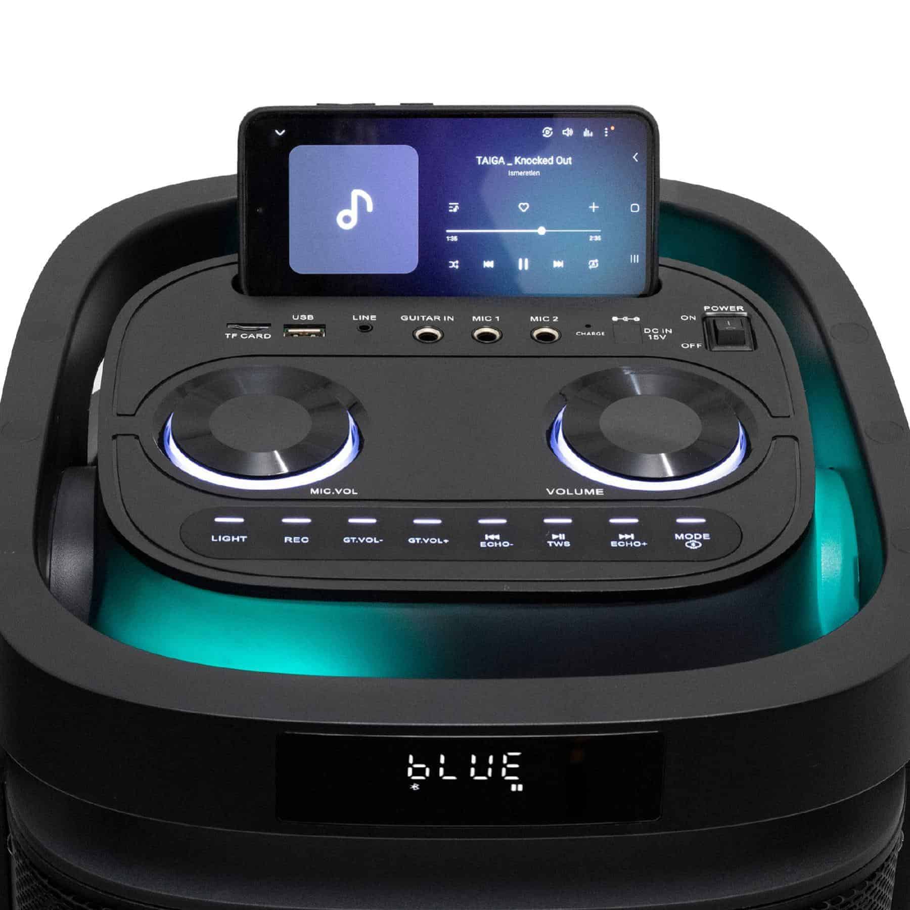 Boxa party SAL PAR2400BT, 160W_03, vedere butoane