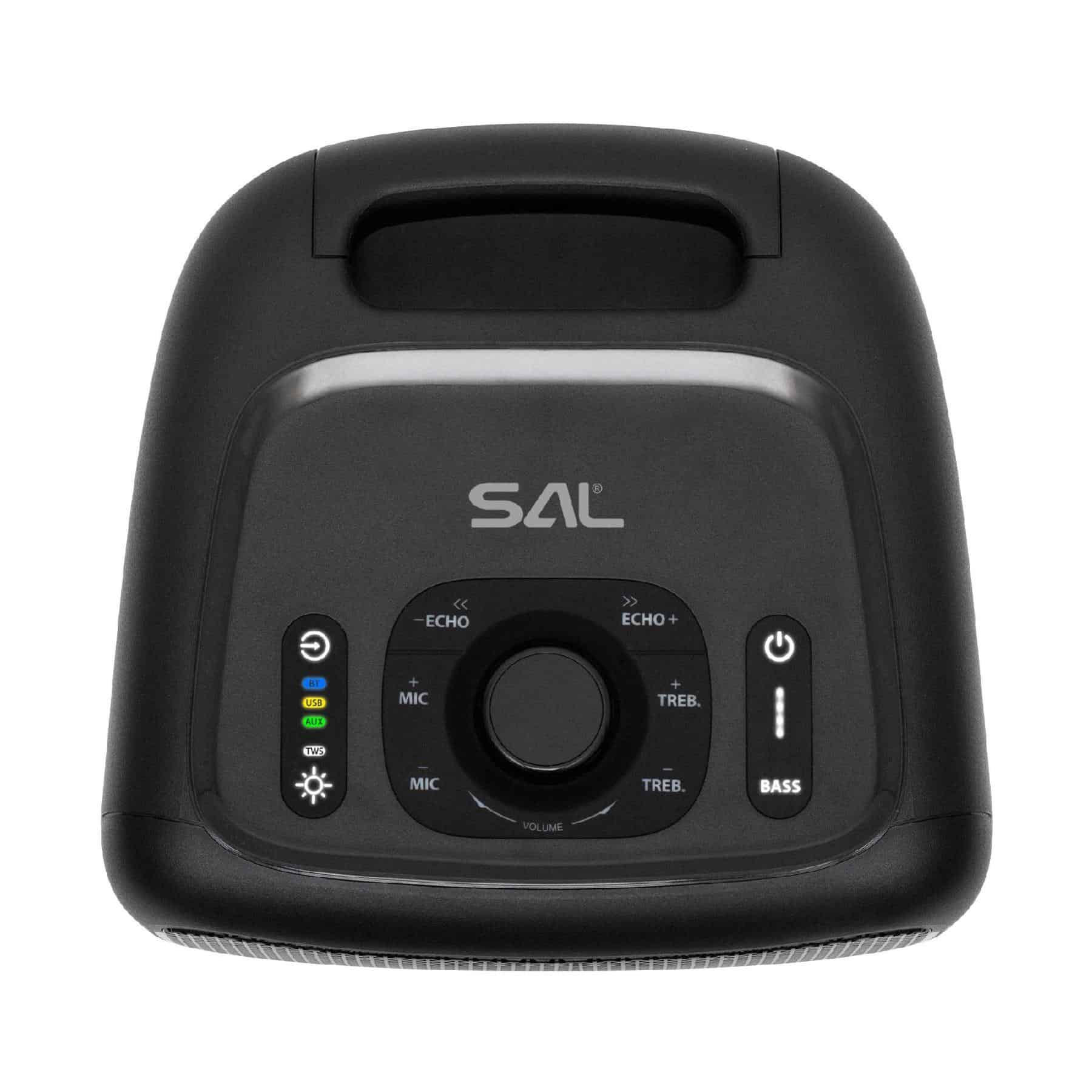 Boxa portabila SAL BoomBox BTCUBE_02, vedere de sus