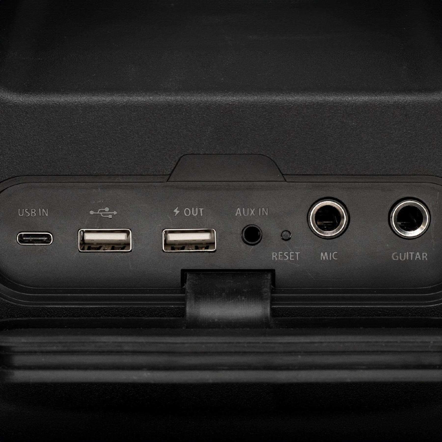 Boxa portabila SAL BoomBox BTCUBE_03, vedere conectori