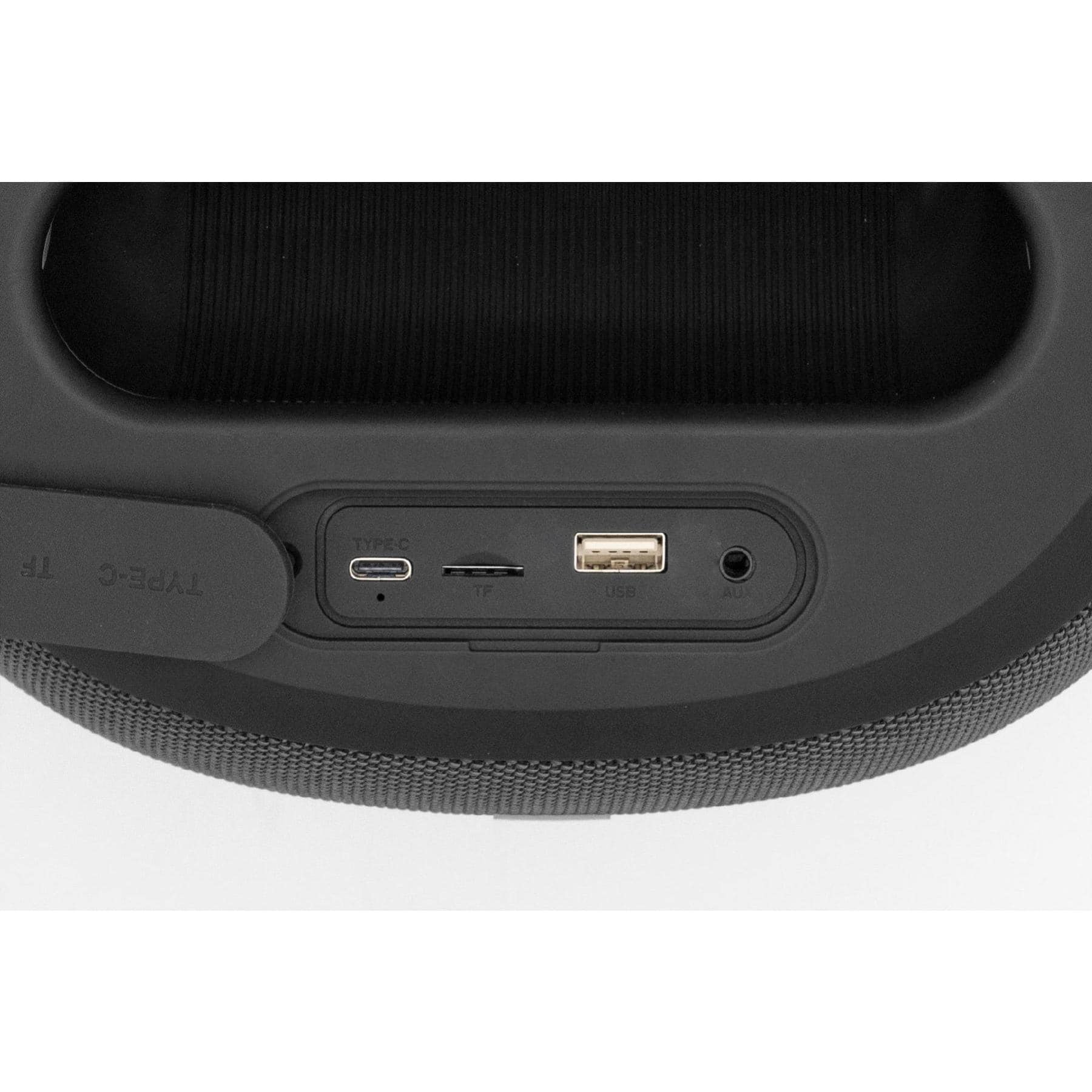 Boxa prtabila cu 2 microfoane SAL BoomBox PARCUBE_05, vedere conectori