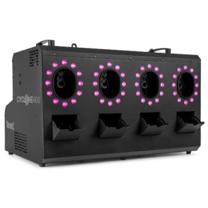 Masina fum si baloane BeamZ CYCLONE400, DMX, LED RGBW, 4x1.2l