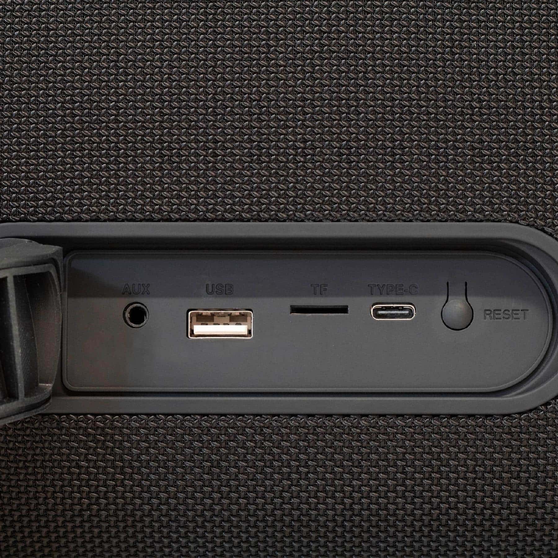 SAL BoomBox BT 9000 - Boxa portabila rezistenta la apa_03, vedere conectori