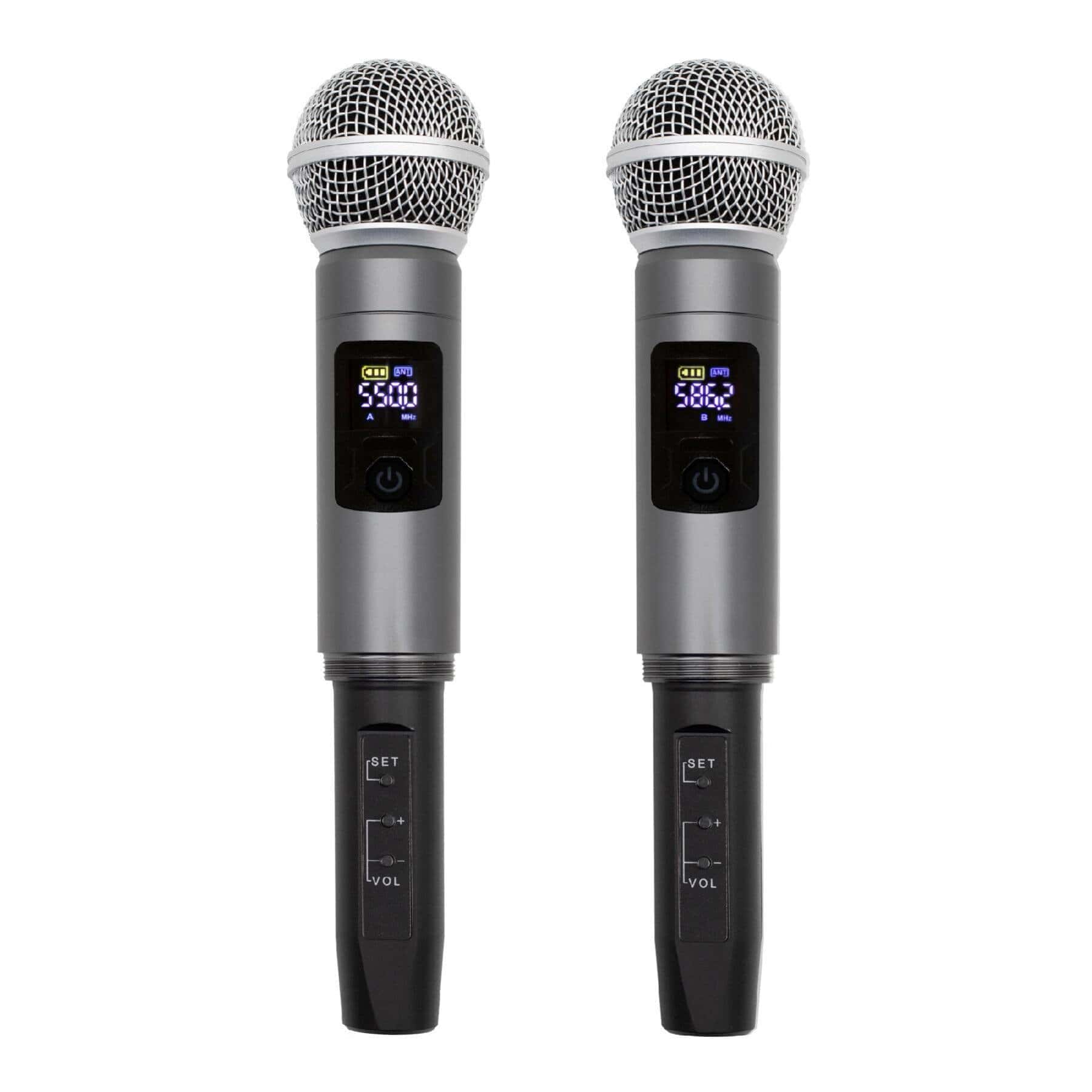 Set 2 microfoane fara fir SAL MVN 600_01, vedere microfoane de mana