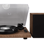 Set pickup cu boxe Crosley C62C-WA4, Bluetooth, maro