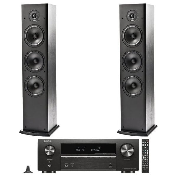 Sistem Stereo Premium Denon AVR-X580BT + Boxe Polk Audio T50