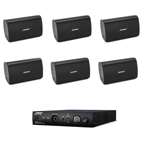 Sistem sonorizare cafenea Bose Profesional Veritas 250BL-FS2SE negru, Bluetooth