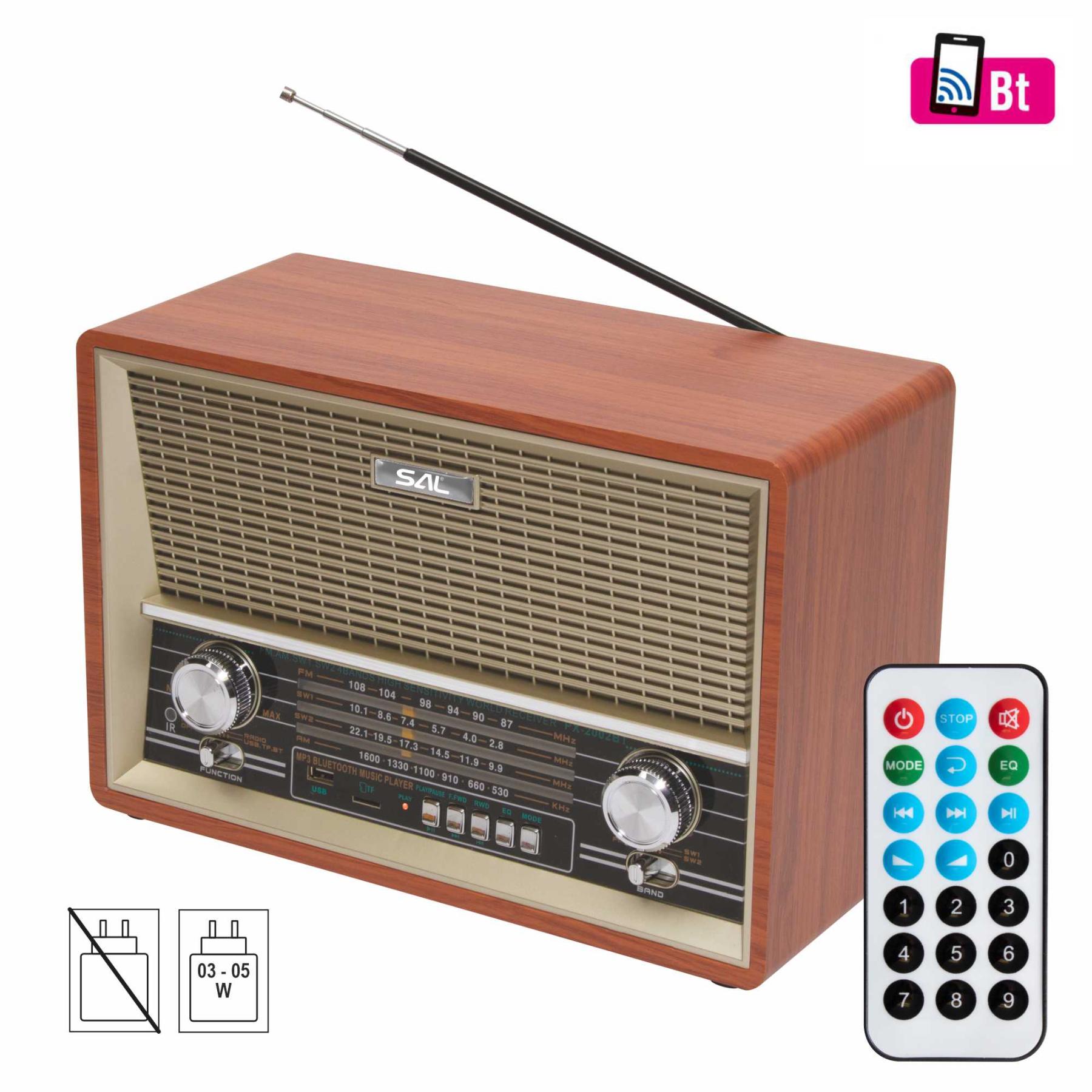 Radio Retro SAL RRT 4B, bluetooth