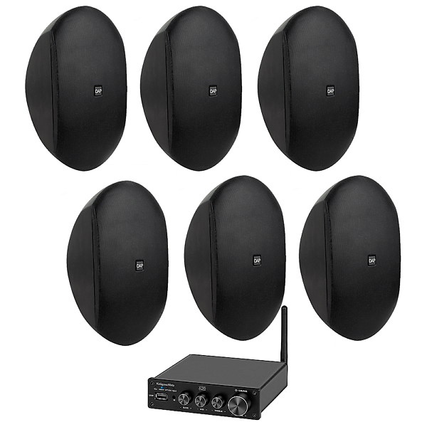 Sistem Sonorizare Terasa Dap Audio WMS6-B, Bluetooth, 2x100W