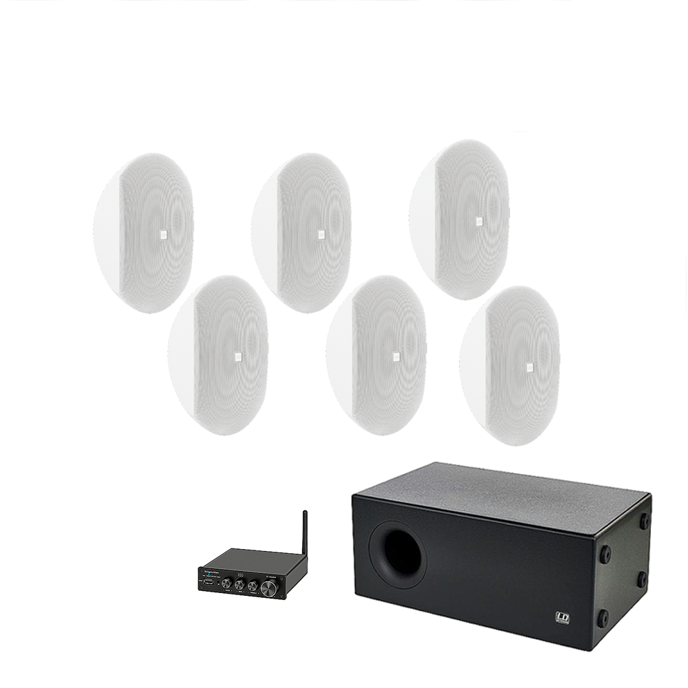 Sistem ambiental 6.1 Dap Audio WMS4-W + amplificator bluetooth, USB