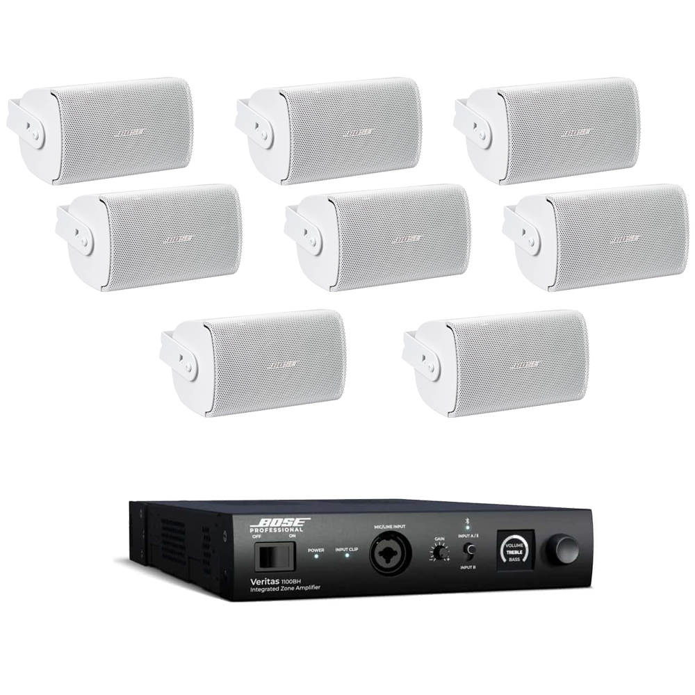 Sistem audio restaurant Bose Veritas 1100BH-FS2SE, alb, Bluetooth