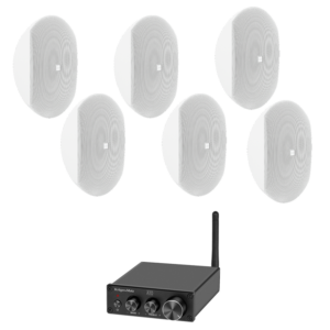 Sistem sonorizare terasa 6 boxe albe DAP WMS4-W