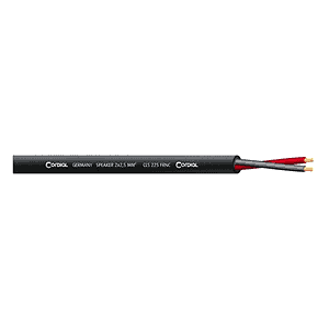 Cordial CLS 225 Black FRNC, cablu boxe halogen free