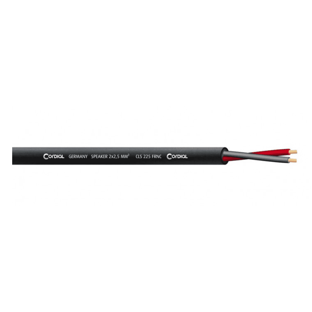 Cordial CLS 225 Black FRNC, cablu boxe halogen free