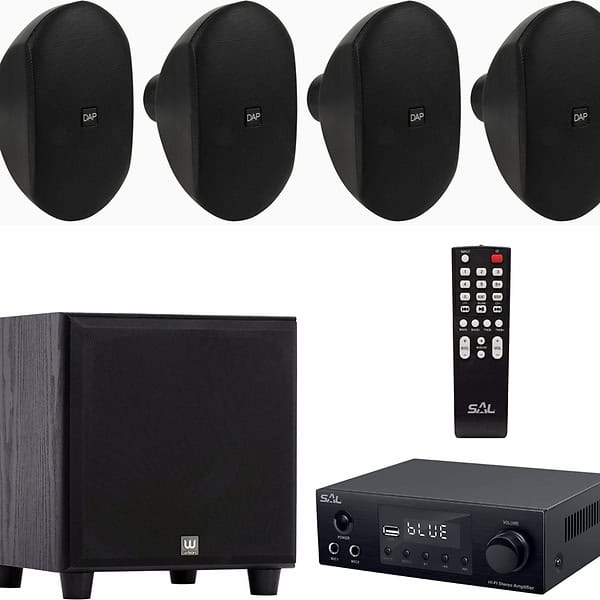 Sistem audio 4.1 DAP WMS4 + Subwoofer, Bluetooth, USB, FM